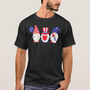 4th Of Julyindependence Daypatriotic Three Gnomes T-Shirt