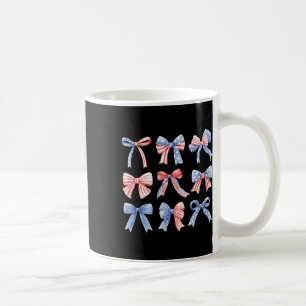 4th Patriotic Coquette Girly Girl American Flag Bo Coffee Mug
