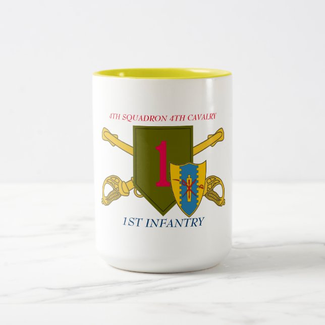 4TH SQDN 4TH CAV 1ST INFANTRY MUG (Center)