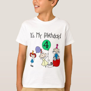 4th Stick Kids Party Birthday Tshirts and Gifts