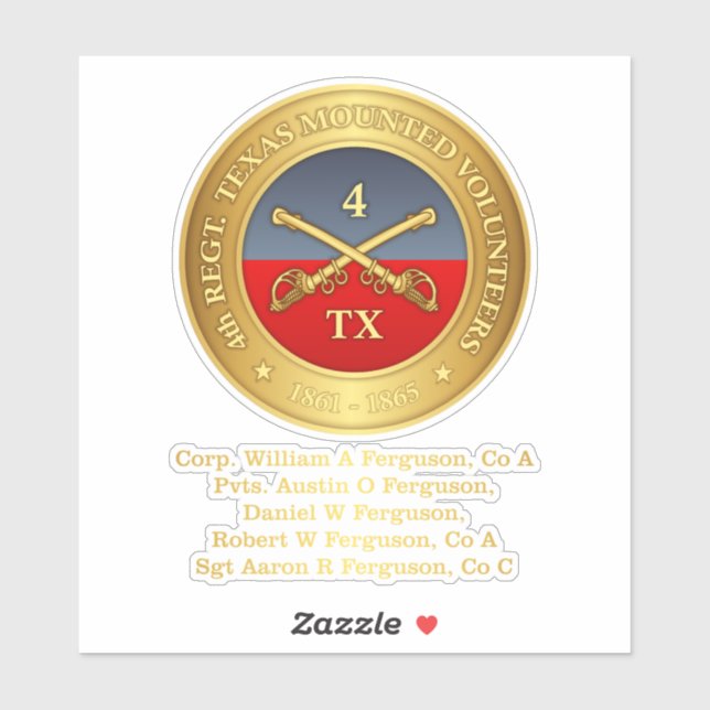 4th Texas Cavalry (Ferguson) (Sheet)