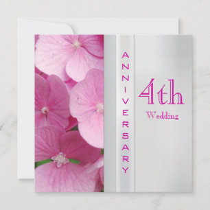 4th Wedding Anniversary Invitation