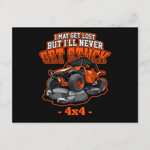 4x4 ATV Quad Never Get Stuck Offroad Sport Gift Postcard
