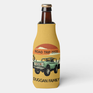 4x4 Family Adventure Personalized Custom Text Bottle Cooler