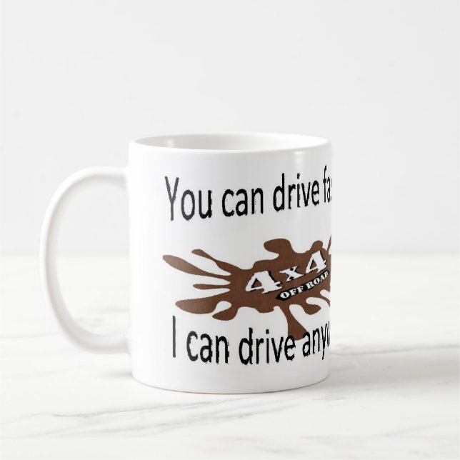 4x4 off road drive anywhere coffee mug (Left)