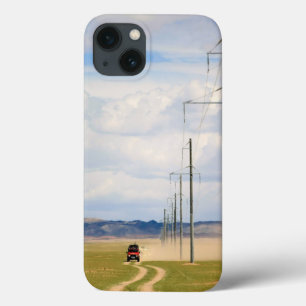 4X4 Vehicles On Dirt Road, Gobi Desert iPhone 13 Case