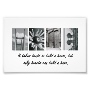 4x6 Home Alphabet Letter Photography Print