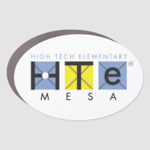 4x6 Oval HTeM Car Magnet
