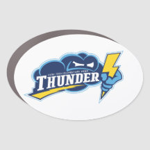 4x6 Oval Thunder Car Magnet