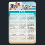 4x6 Photo Magnet Calendar 2025 Full Year<br><div class="desc">Create your own 2025 magnet photo calendar. Customize this 2025 calendar with two personal photos.
4x6 calendar with an ocean on a background is a cute gift idea for family or friends. Appropriate for a Christmas,  New Year or any occasions.</div>