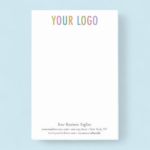 4x6 Post-it® Notes Custom Logo Branded No Minimum