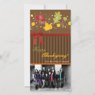 4x8 Autumn Tree Foliage PHOTO Thanksgiving Card