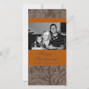 4x8 Autumn Tree Foliage PHOTO Thanksgiving Card