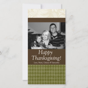 4x8 Autumn Tree Foliage PHOTO Thanksgiving Card