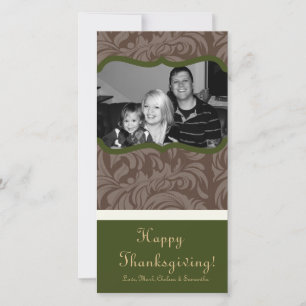 4x8 Autumn Tree Foliage PHOTO Thanksgiving Card