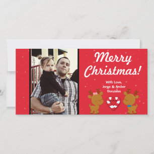 4x8 Carte photo des ornements de Noël