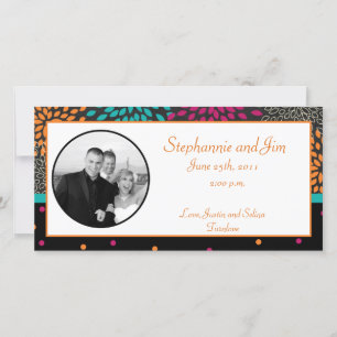 4x8 Engagement Photo Announcement Autumn Floral