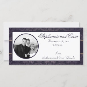 4x8 Engagement Photo Announcement Deep Purple Dama