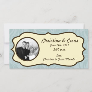 4x8 Engagement Photo Announcement I Moustache You