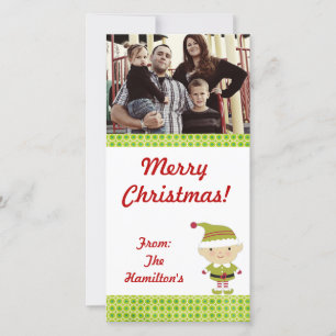 4x8 Winter Elf in Green PHOTO Card