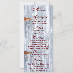 4x9.25 Cartes de menu Lave-linge blanc Compteur de