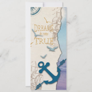 4x9,25 Dreams Do Come True Card for travellers