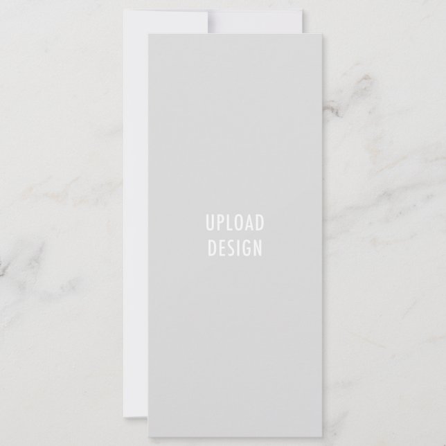 4x9.25 Flat Card Upload Your Design (Front)