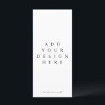 4x9" Menu or Program Custom Design Printing<br><div class="desc">Download your template as a JPEG with the 'bleed' option selected. Double-click to open the .zip file. Add your files to the front and back for your perfectly designed menu,  program,  or any other 4x9" template.</div>