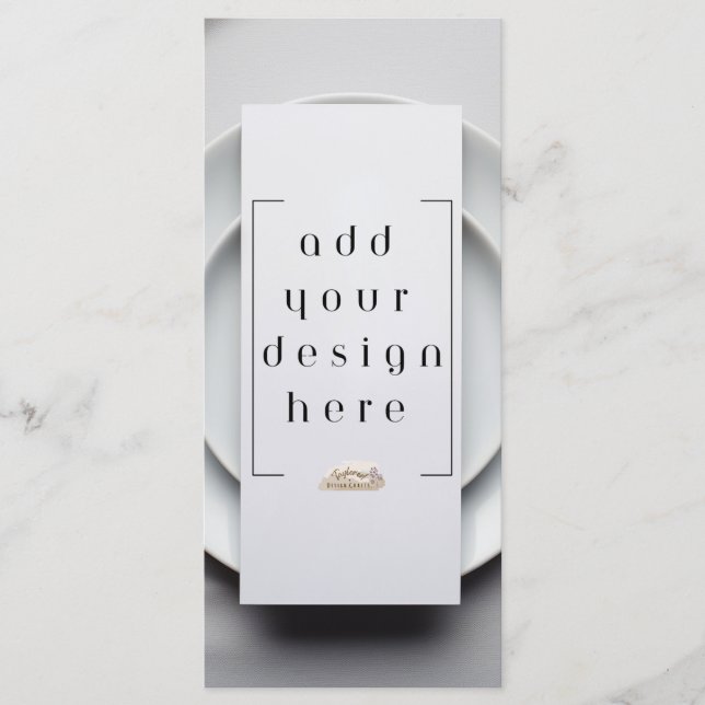 4x9" Menu or Program Custom Design Printing (Front)