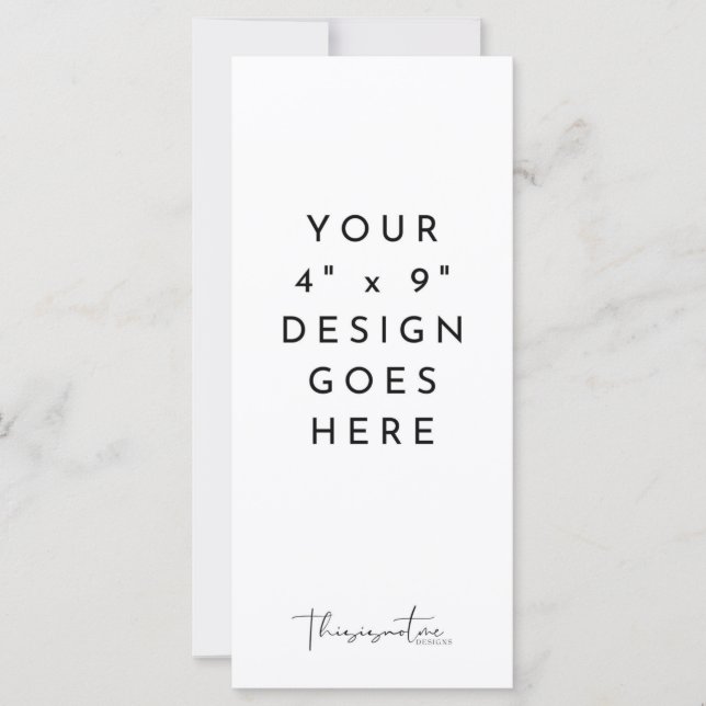 4x9" Program Menu Template (Front)