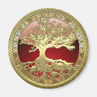 [500] Celtic Tree of Life [Gold] Magnet