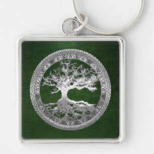 [500] Celtic Tree of Life [Silver] Keychain