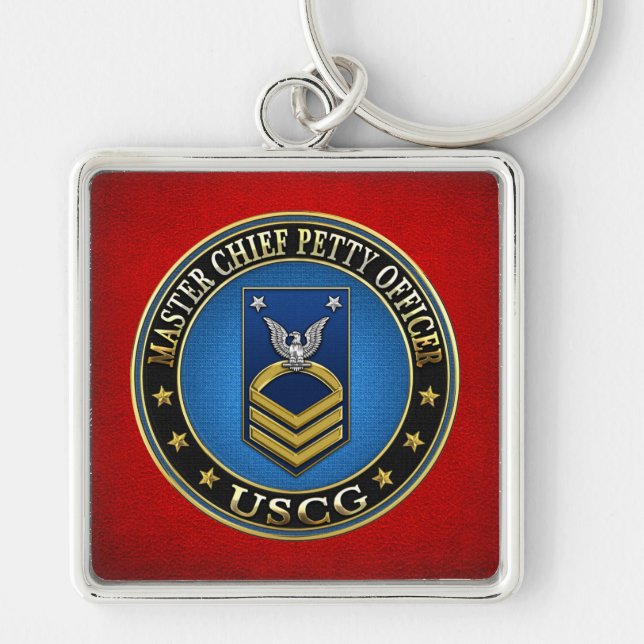 [500] CG: Master Chief Petty Officer (MCPO) Keychain (Front)