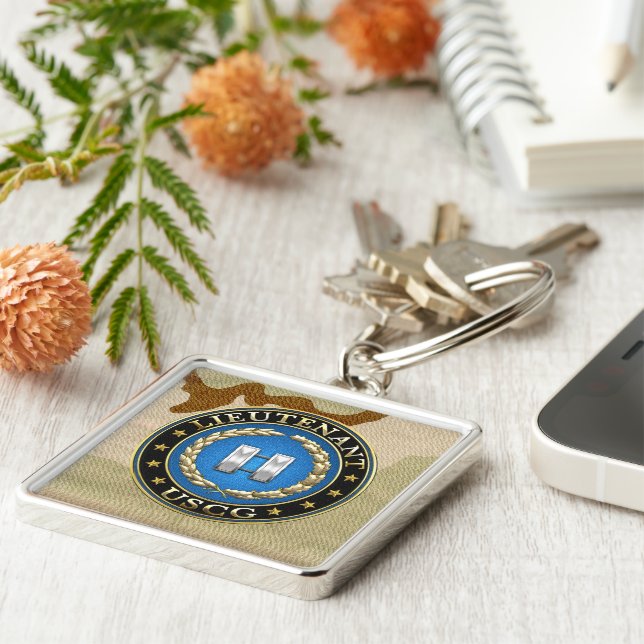 [500] Coast Guard: Lieutenant (LT) Keychain (Side)