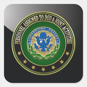 [500] DOD & Joint Activities DUI Special Edition Square Sticker