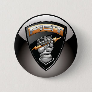 [500] Forward Observer (FIST) [Emblem] 2 Inch Round Button