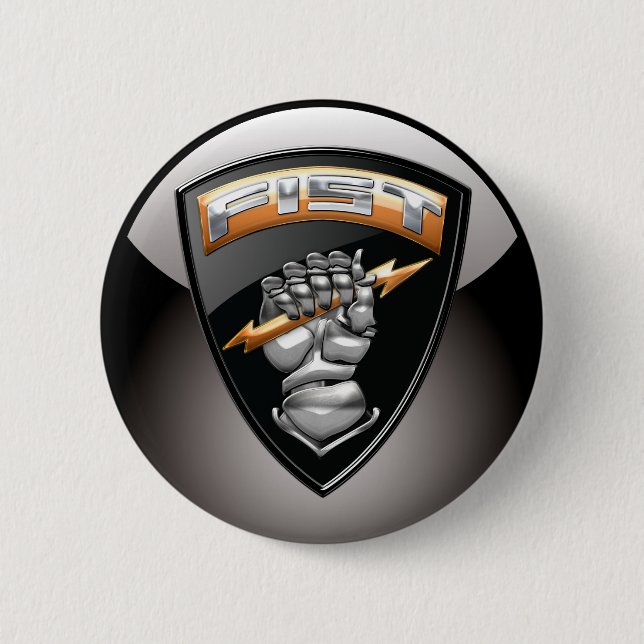 [500] Forward Observer (FIST) [Emblem] 2 Inch Round Button (Front)