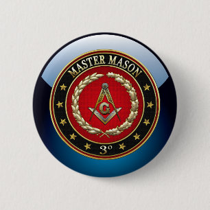 [500] Master Mason, 3rd Degree [Special Edition] 2 Inch Round Button
