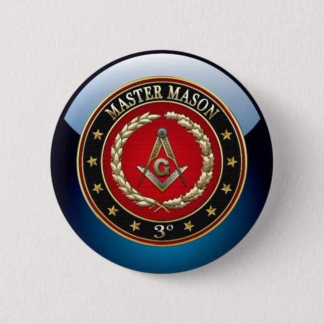 [500] Master Mason, 3rd Degree [Special Edition] 2 Inch Round Button (Front)