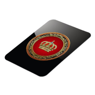 [500] Prince-Princess King-Queen Crown [Belg.Gold] Magnet