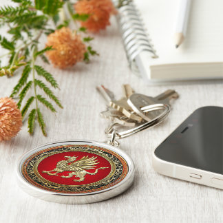 [500] Sacred Gold Griffin Keychain