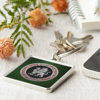 [500] Sacred Silver Griffin Keychain