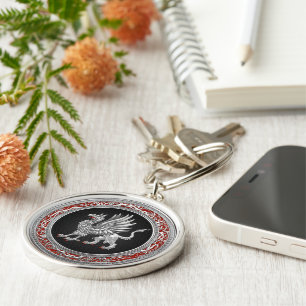 [500] Sacred Silver Griffin Keychain