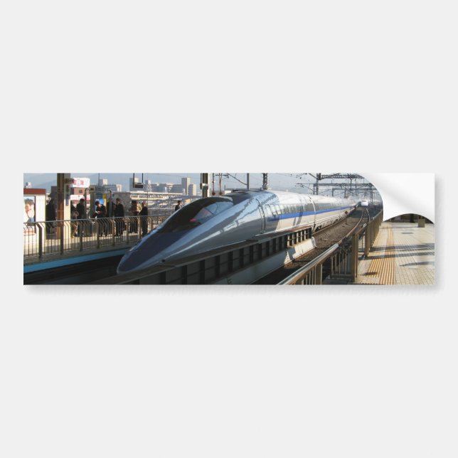 500 Series Shinkansen 新幹線 Bullet Train Bumper Sticker (Front)