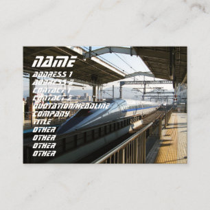 500 Series Shinkansen 新幹線 Bullet Train Business Card
