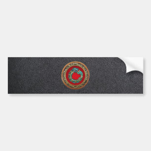 [500] Serpent God Quetzalcoatl [Jade] Bumper Sticker