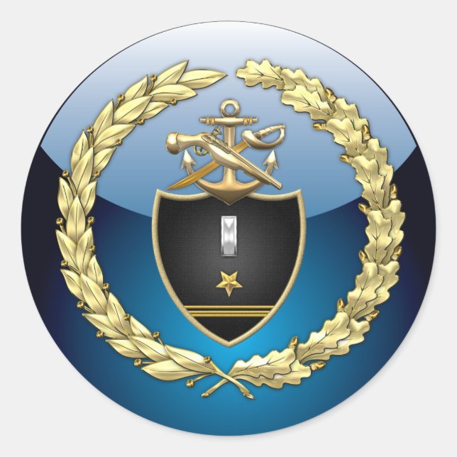 [500] SWCC: LTJG Special Edition Classic Round Sticker (Front)