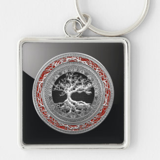 [500] Treasure Trove: Celtic Tree of Life [Silver] Keychain