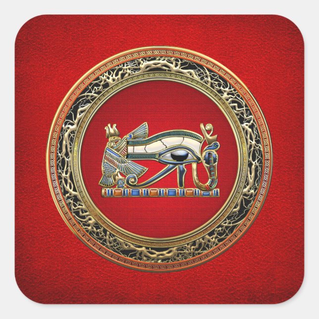 [500] Treasure Trove: The Eye of Horus Square Sticker (Front)