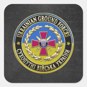 [500] Ukrainian Ground Forces [Special Edition] Square Sticker